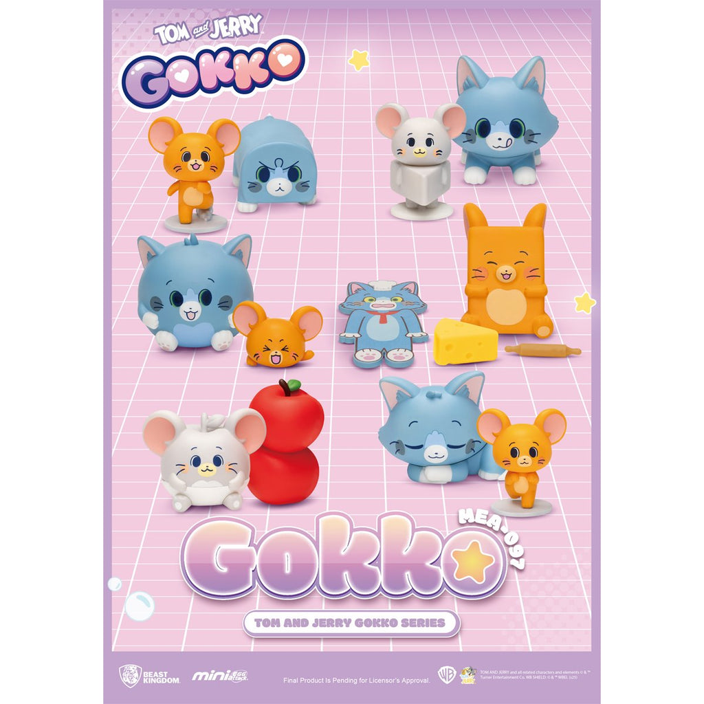 Tom and Jerry Gokko MEA-097 Mini-Figure Blind Box Case of 6