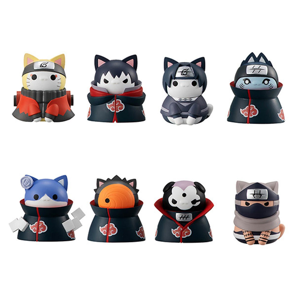 Naruto: Shippuden Nyaruto! Defense Battle of Village of Konoha! Mega Cat Project Mini-Figure Box of 8