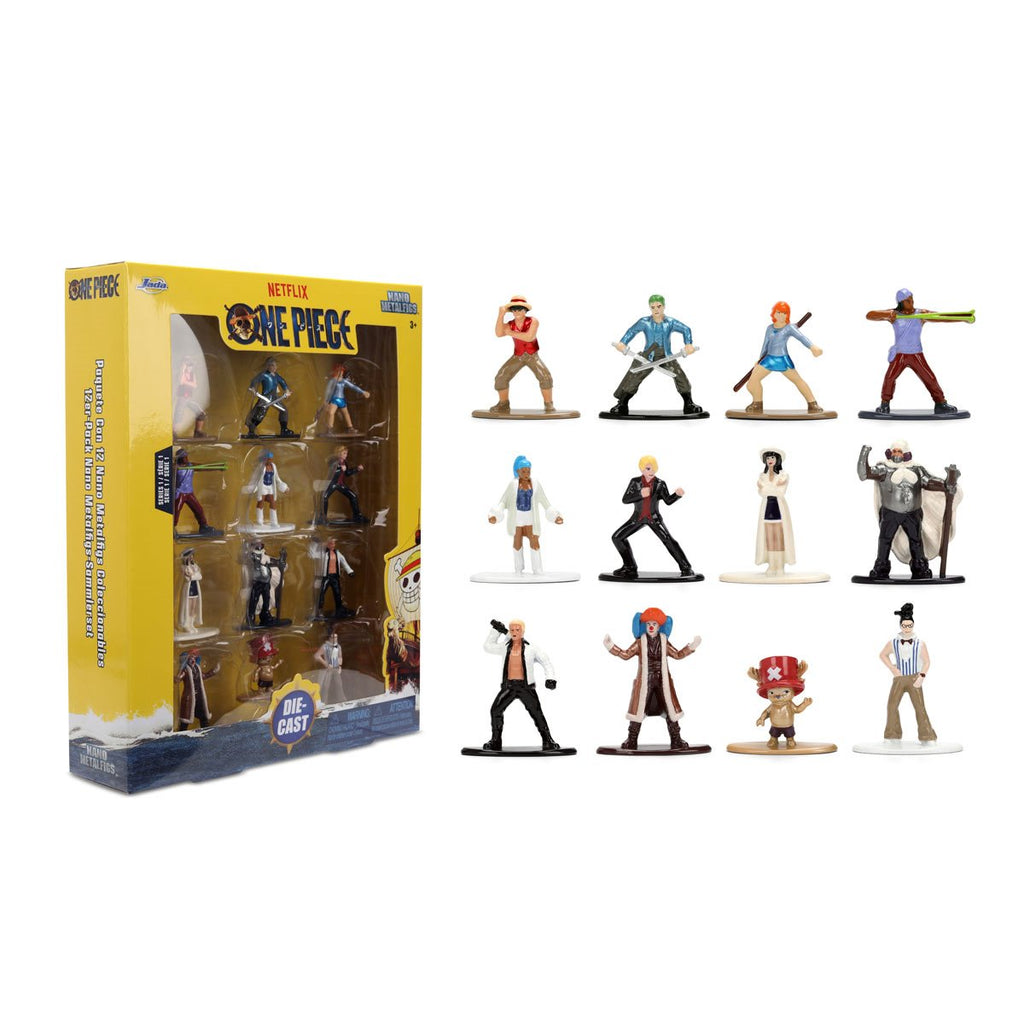 One Piece Wave 1 Nano MetalFigs Die-Cast Metal Mini-Figure 12-Pack