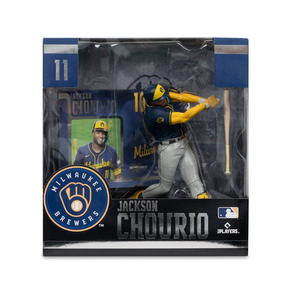 MLB SportsPicks Milwaukee Brewers Jackson Chourio 7-Inch Posed Figure