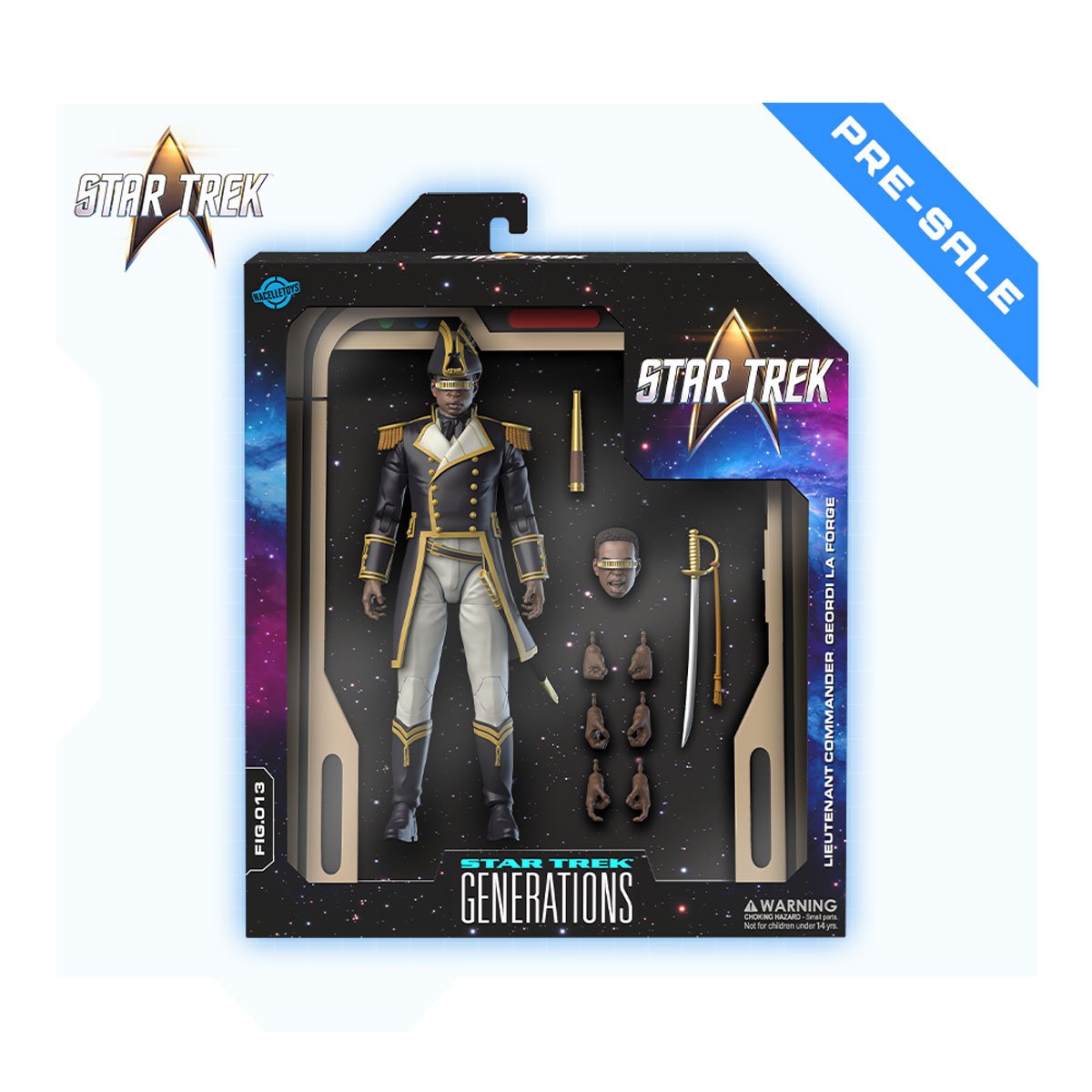 Star Trek: Generations Geordi La Forge Sailor Uniform Version Action Figure