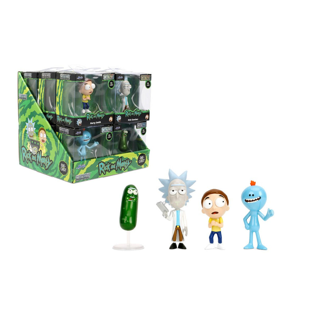 Rick and Morty Wave 1 MetalFigs 2 1/2-Inch Die-Cast Metal Mini-Figure Set of 4