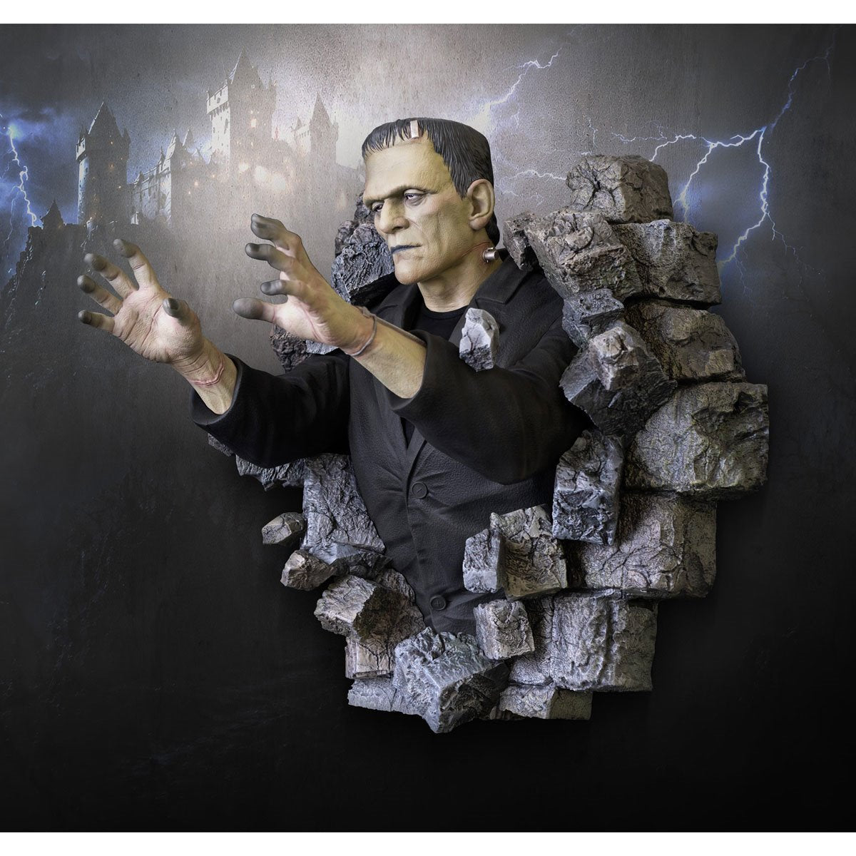 Frankenstein 1:1 Scale Life-Size Wall Sculpture Mount