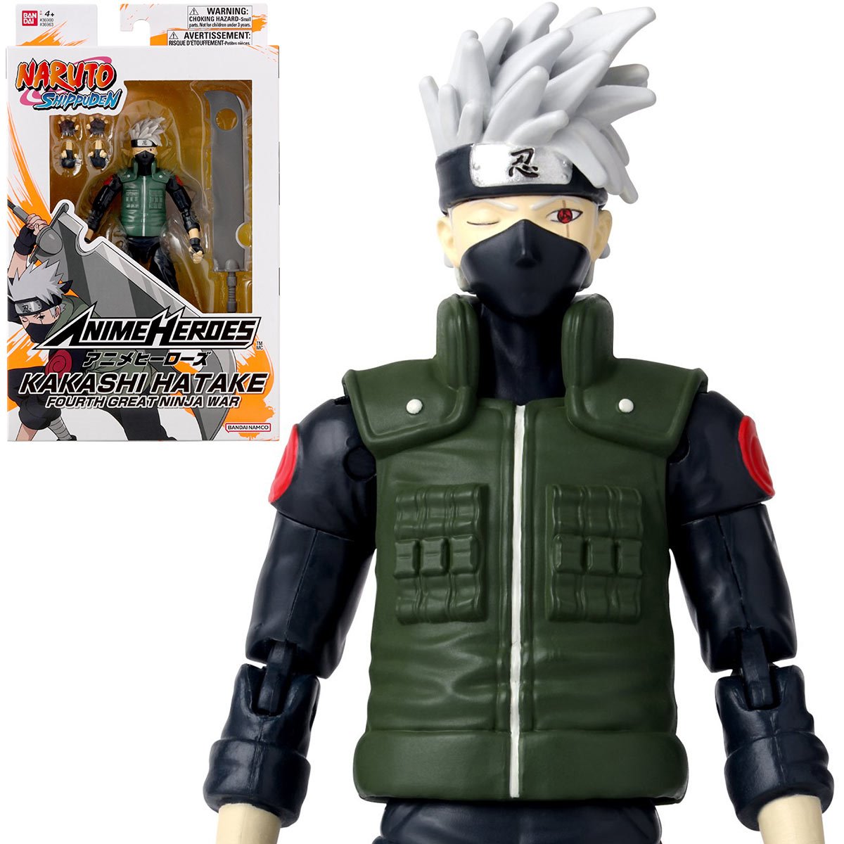 Naruto Anime Heroes Kakashi Hatake Fourth Great Ninja War Action Figure