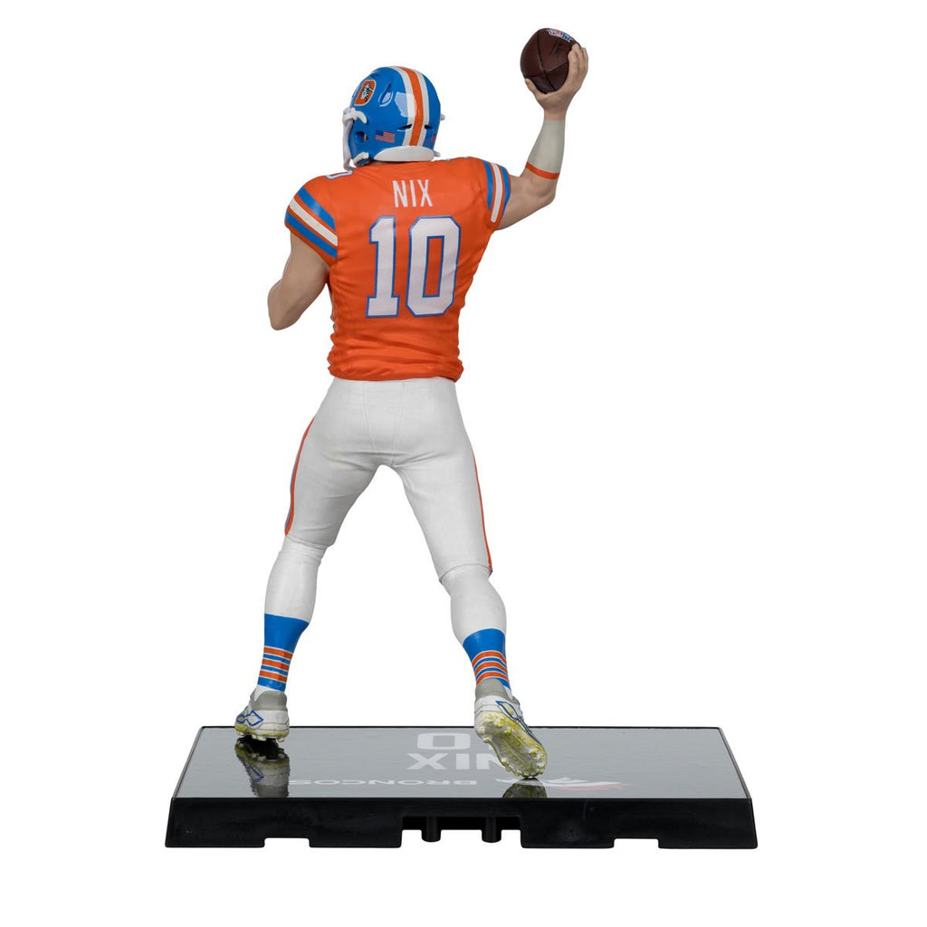NFL SportsPicks 2025 Denver Broncos Bo Nix Classic Jersey 7-Inch Posed Figure