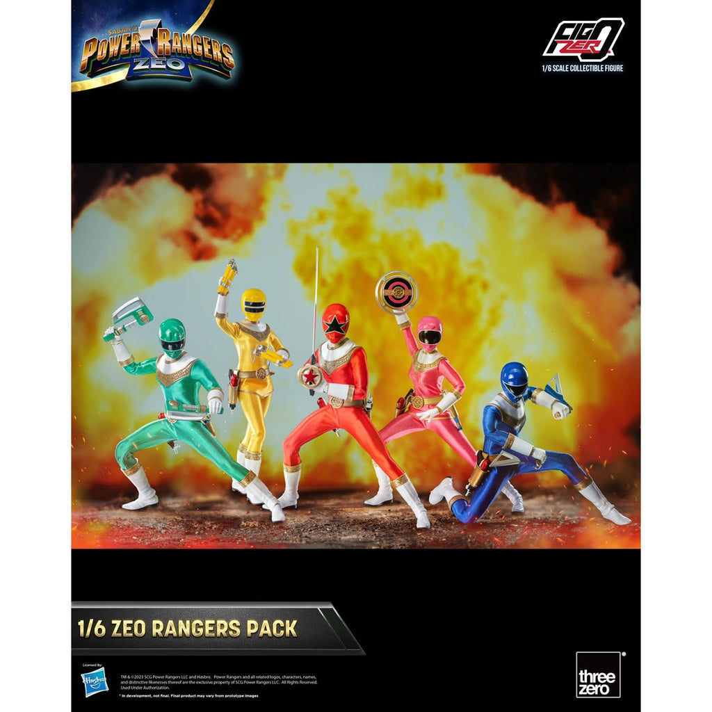 Power Rangers Zeo Rangers FigZero 1:6 Scale Action Figure 5-Pack