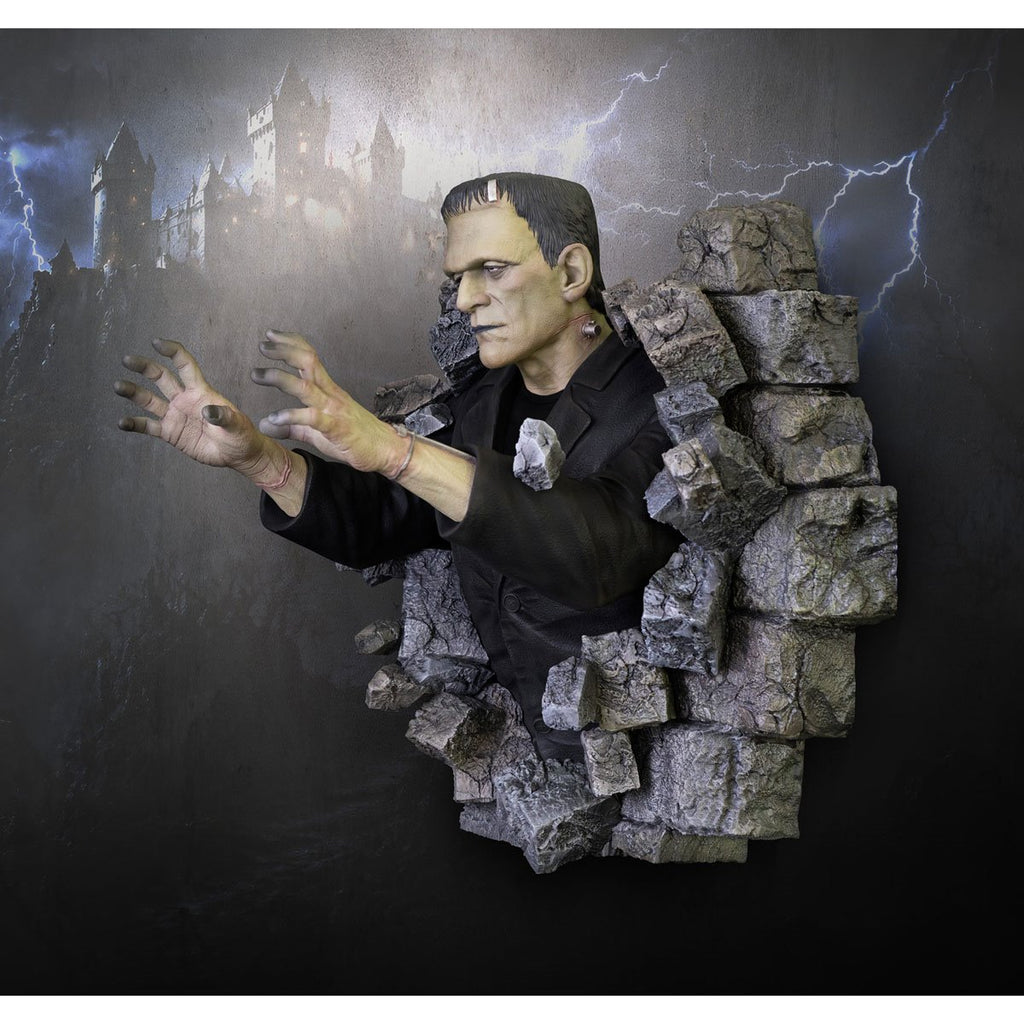 Frankenstein 1:1 Scale Life-Size Wall Sculpture Mount