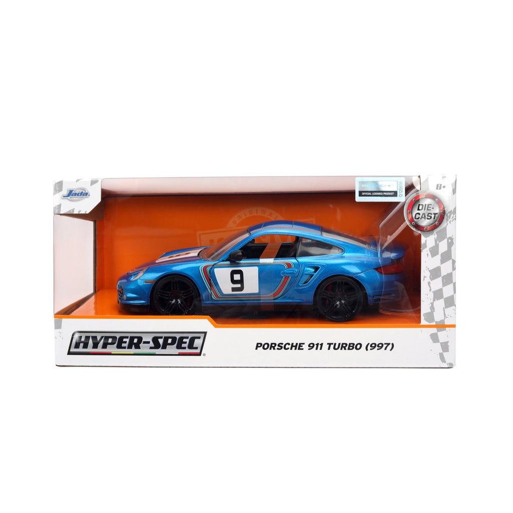 Hyper-Spec Porsche 911 Turbo 997 1:24 Scale Die-Cast Metal Vehicle