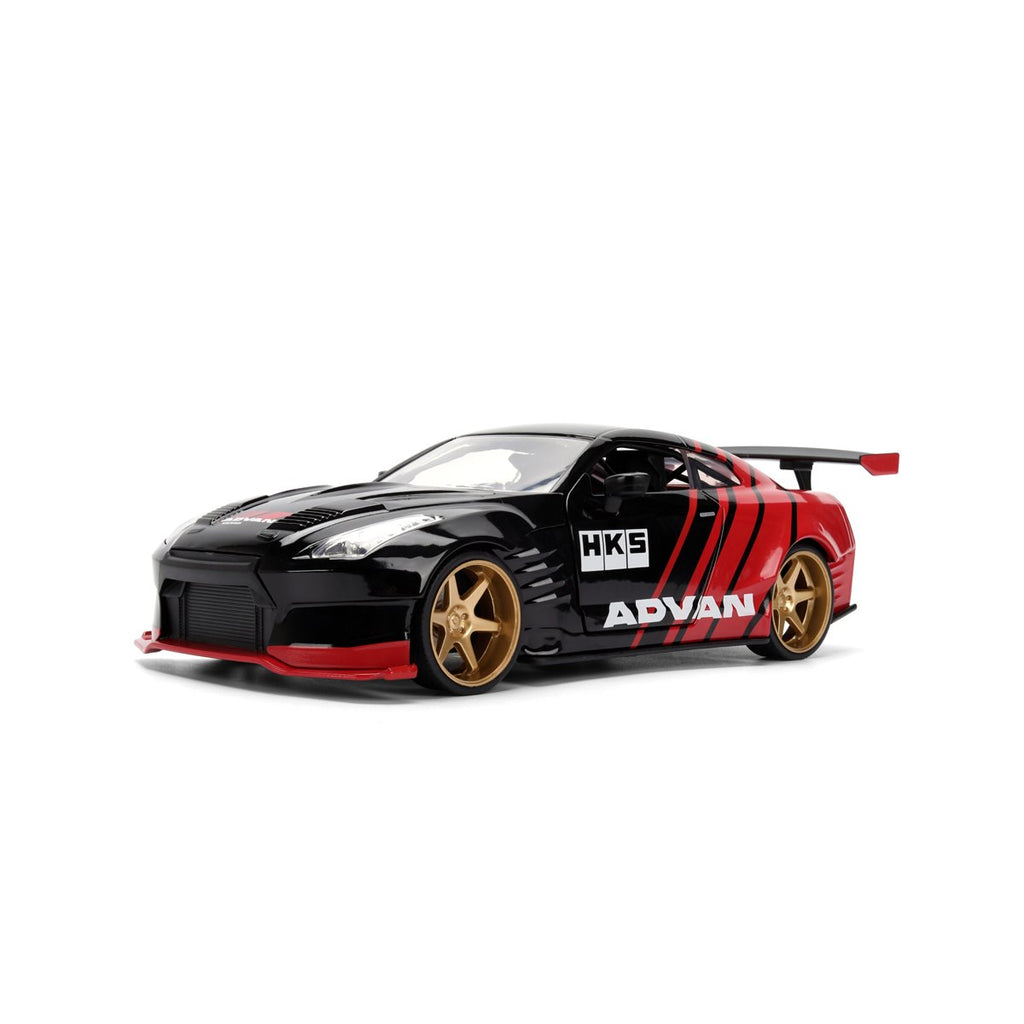 JDM Tuners 2009 Nissan GT-R R35 Ben Sopra Glossy Red 1:24 Scale Die-Cast Metal Vehicle