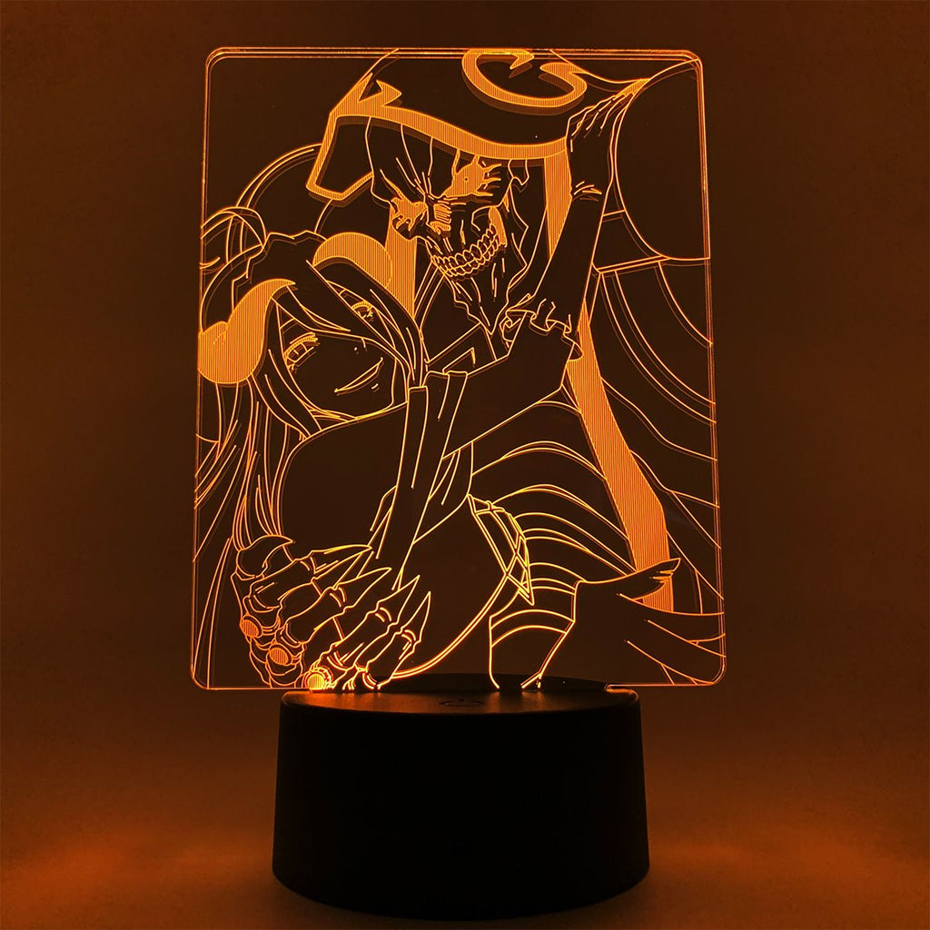 Overlord Ains Ooal Gown and Albedo Otaku Lamp