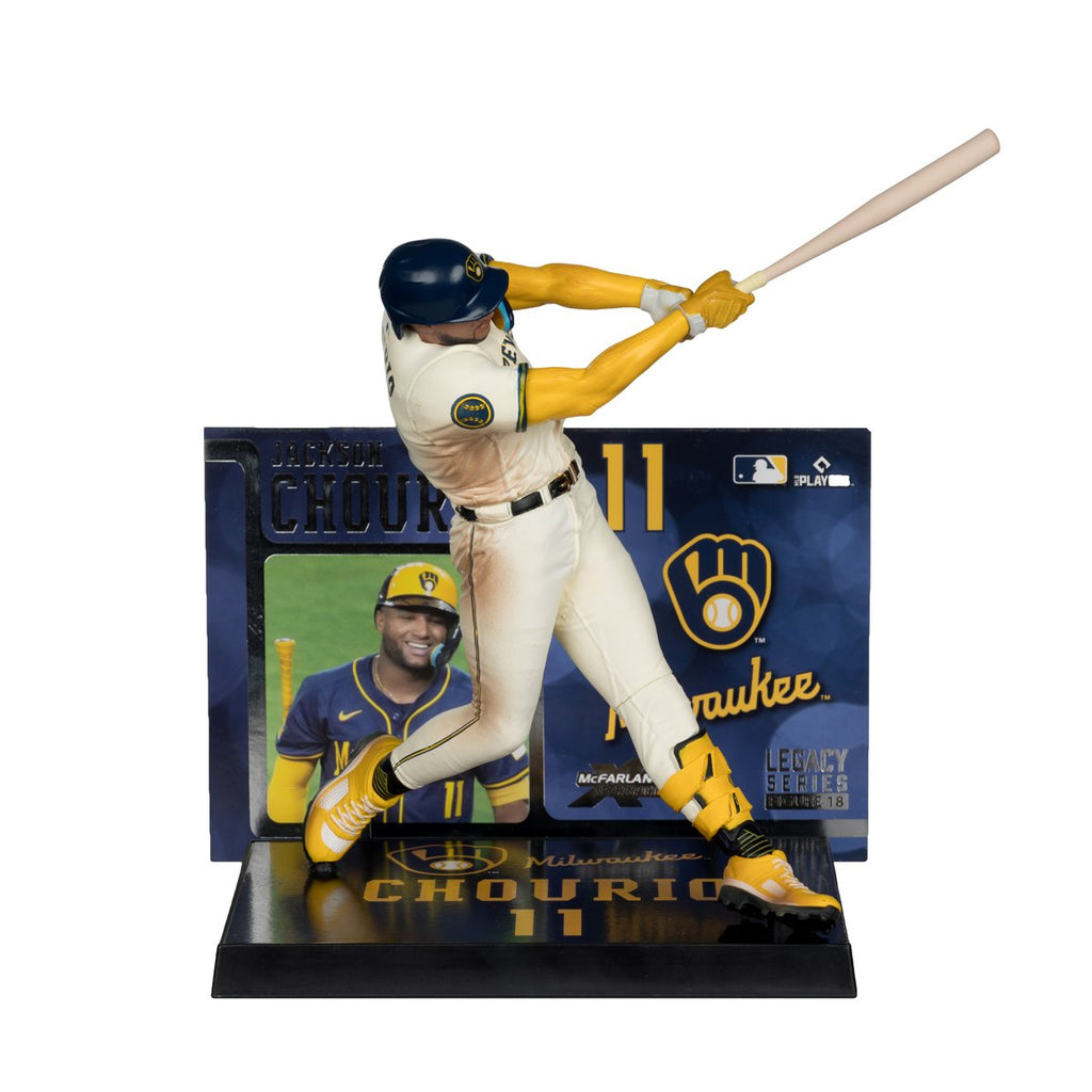 MLB SportsPicks Milwaukee Brewers Jackson Chourio 7-Inch Posed Figure Case of 6