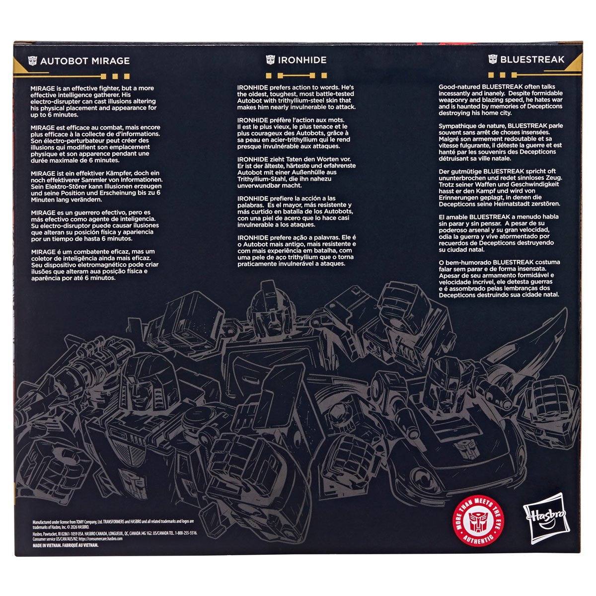 Transformers Age of the Primes Generations Selects Mirage, Ironhide, and Bluestreak Set