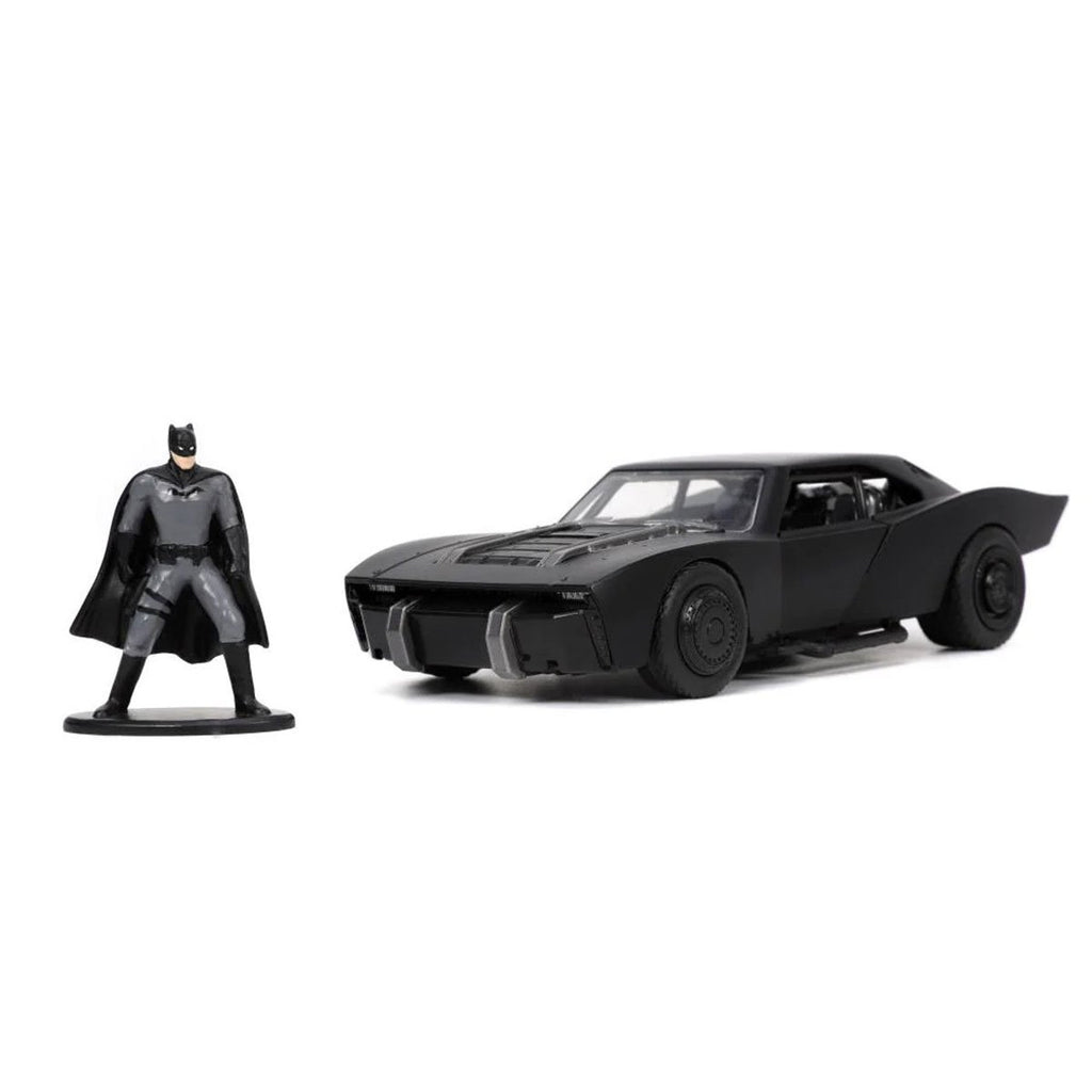 The Batman 2021 Batmobile 1:32 Scale Die-Cast Metal Vehicle with Batman Figure