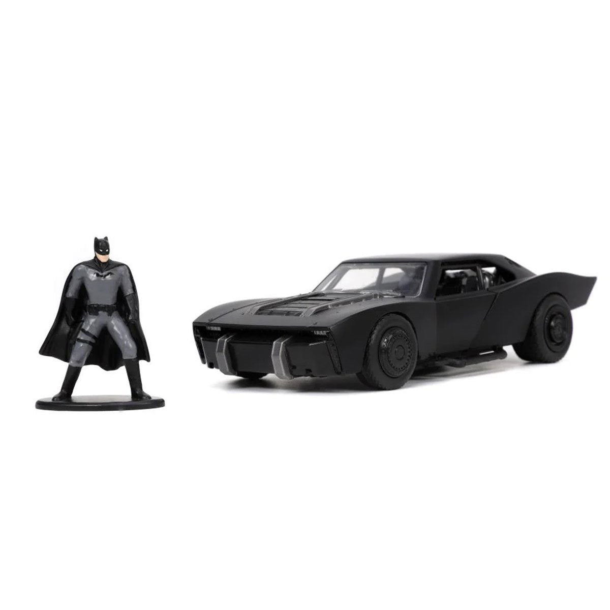 The Batman 2021 Batmobile 1:32 Scale Die-Cast Metal Vehicle with Batman Figure