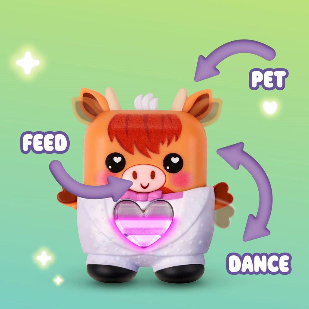 Nano-mals Cowbert the Highland Cow Electronic Pet Toy