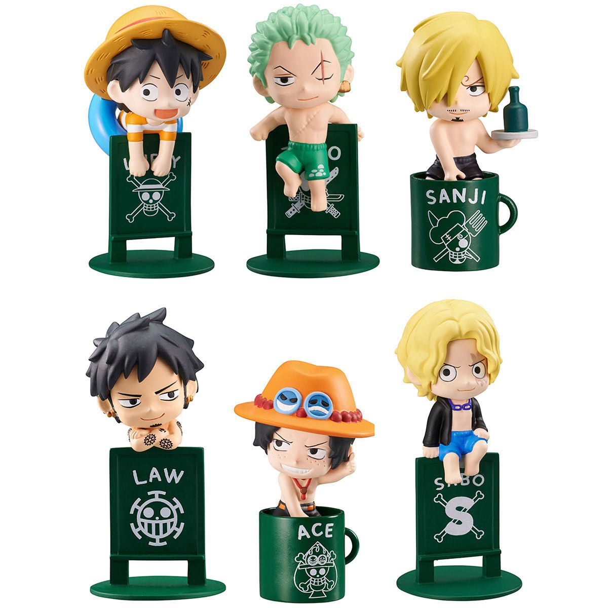 One Piece Pirates on Vacation Volume 2 Ochatomo Mini-Figure Case of 8