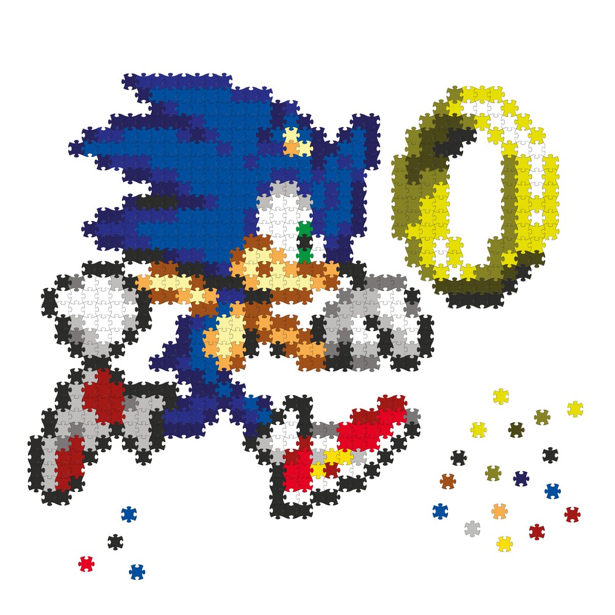 Sonic the Hedgehog and Ring Jixelz Remix 700-Piece Puzzle