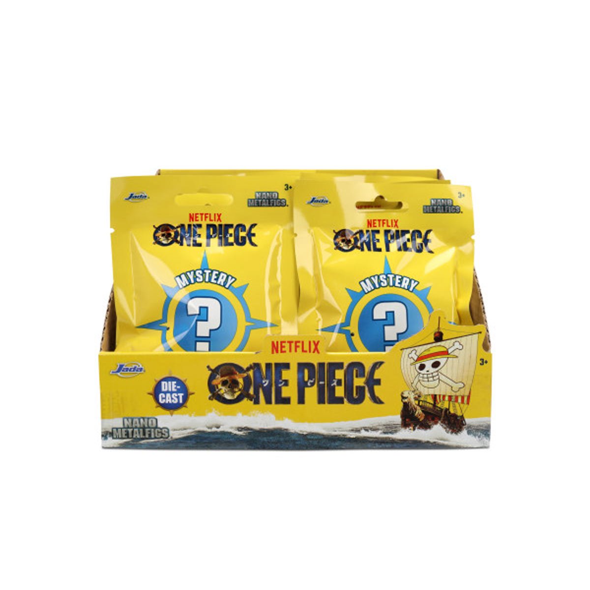 One Piece Wave 1 Nano MetalFigs Die-Cast Metal Blind Box Mini-Figure Case of 24