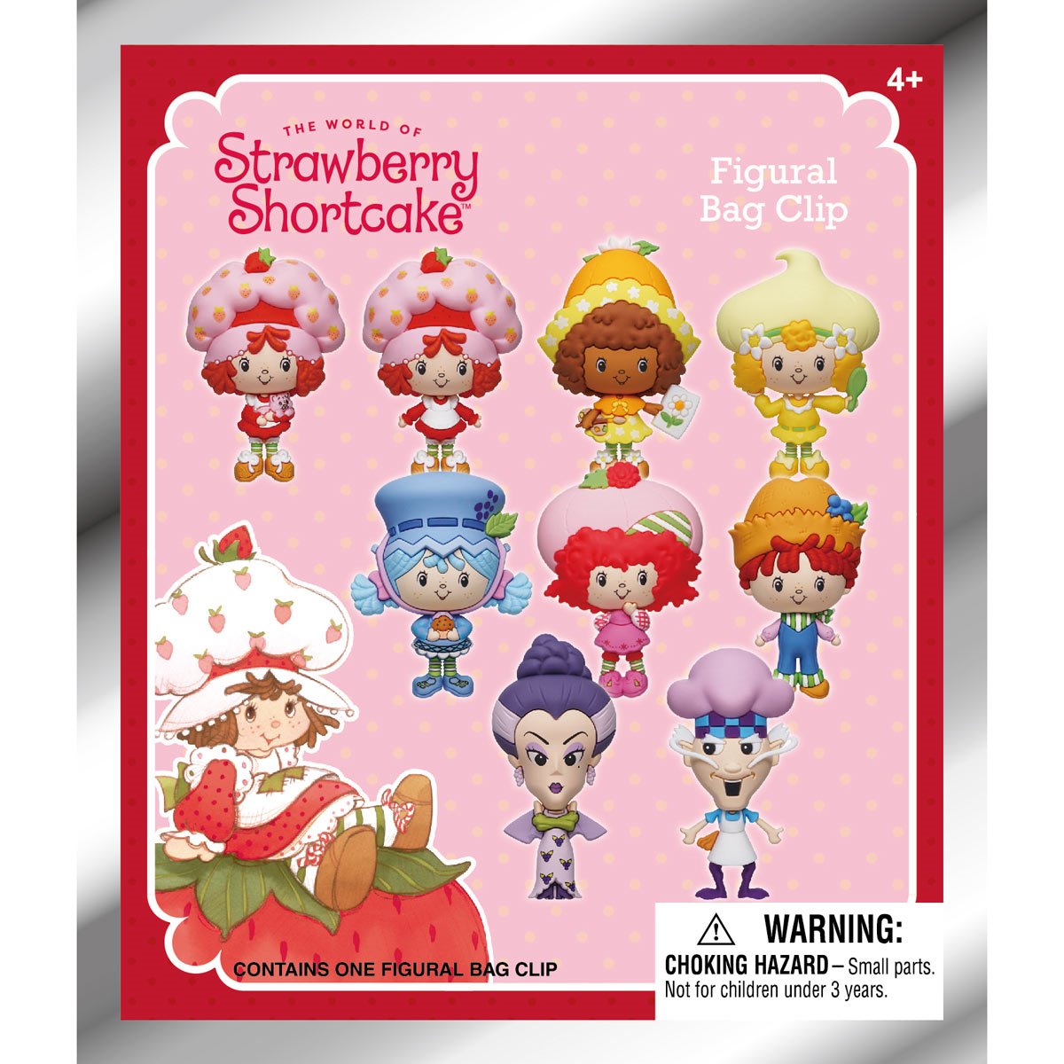 The World of Strawberry Shortcake 3D Bag Clip Random 6-Pack