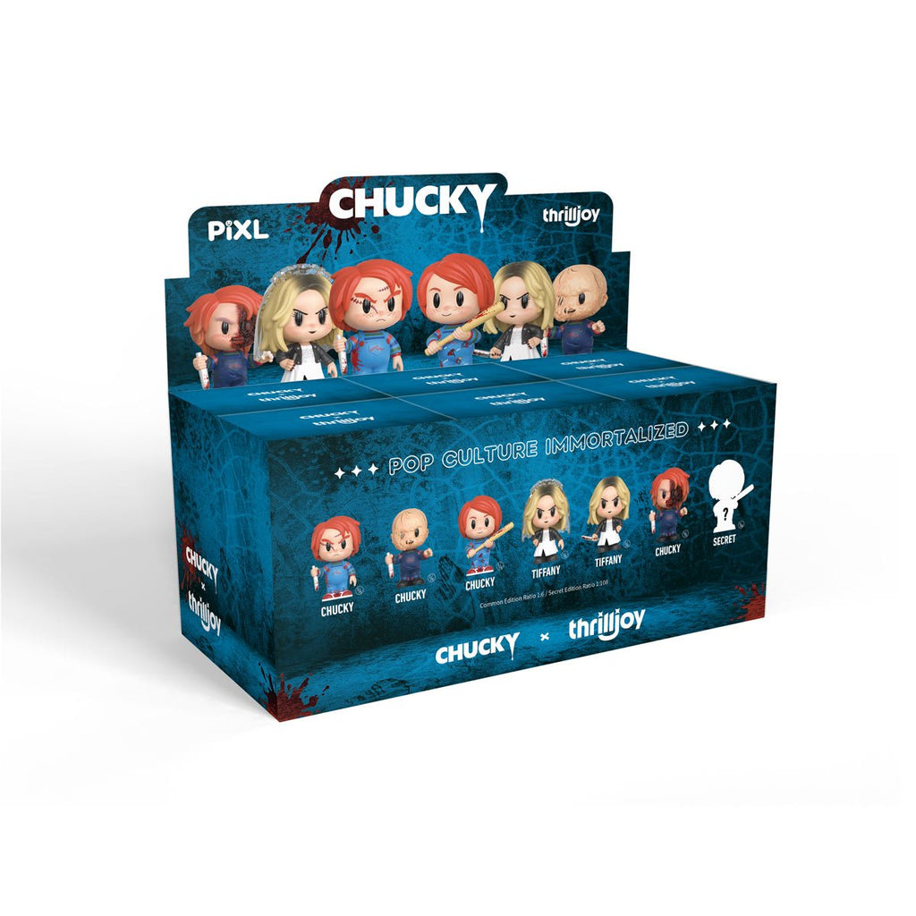 Chucky Universe Blind Box PIXL Mini-Figure Display Case of 6