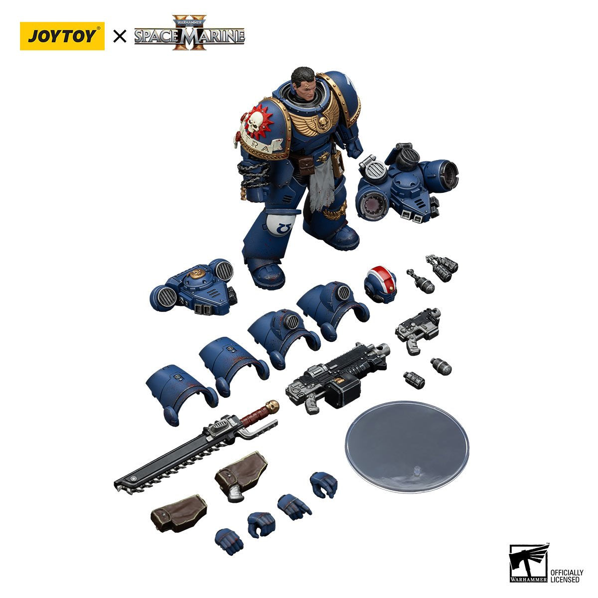 Joy Toy Warhammer Space Marine II Ultramarines Lieutenant Titus Collectors Edition 1:18 Scale Action Figure