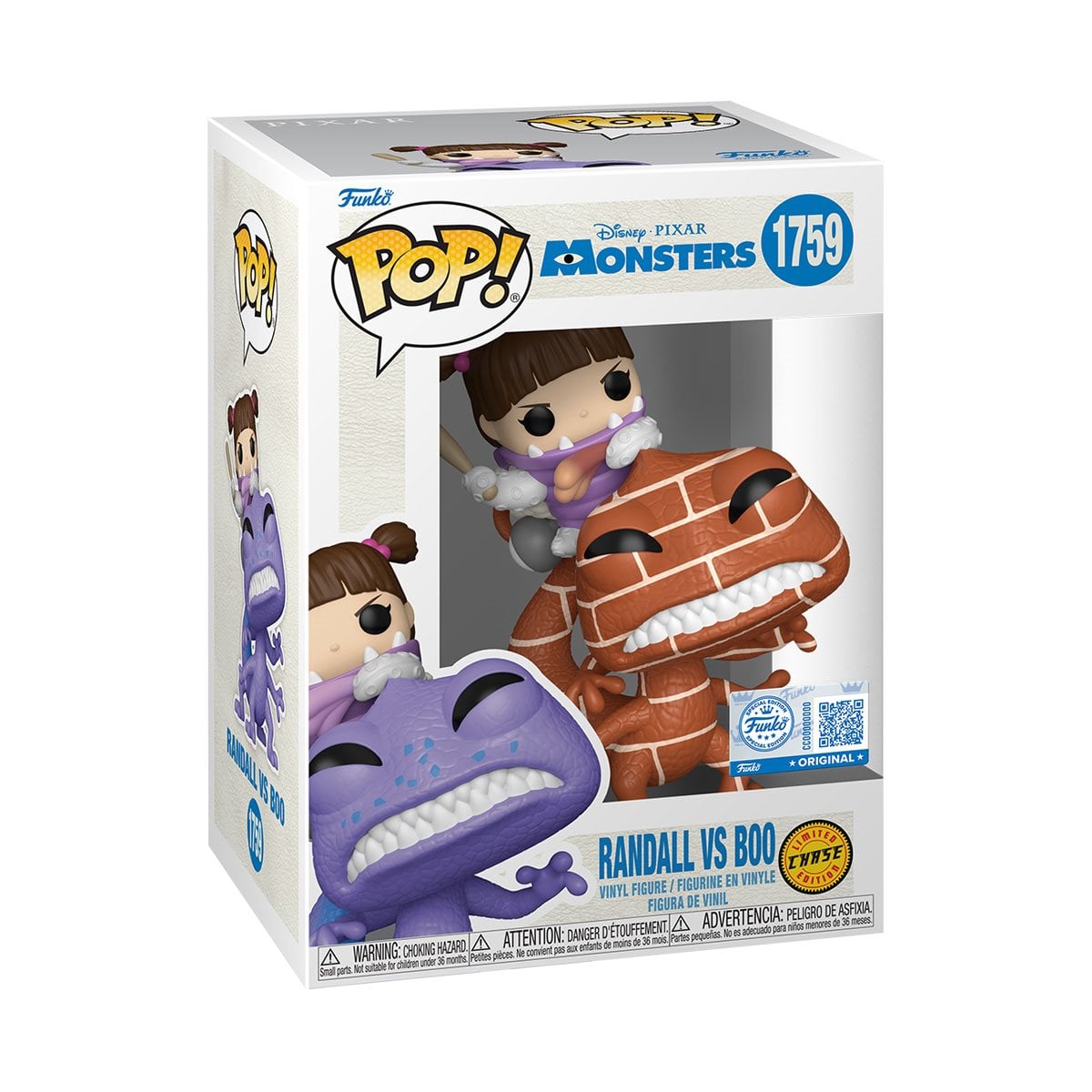 Monsters Inc. Randall vs Boo Funko Pop! Vinyl Figure #1759 - Specialty