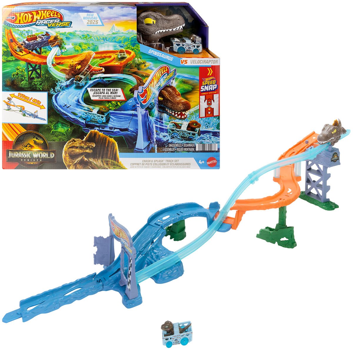 Hot Wheels RacerVerse Jurassic World Track Set
