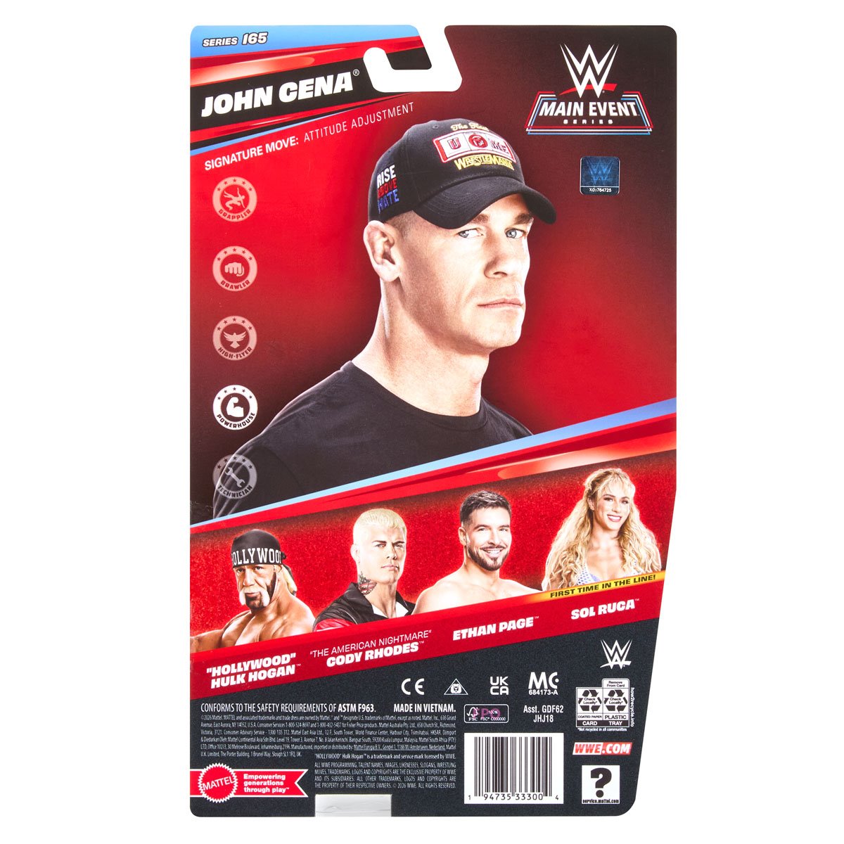 WWE Main Event Series Figure Series 165 Action Figure Case of 8