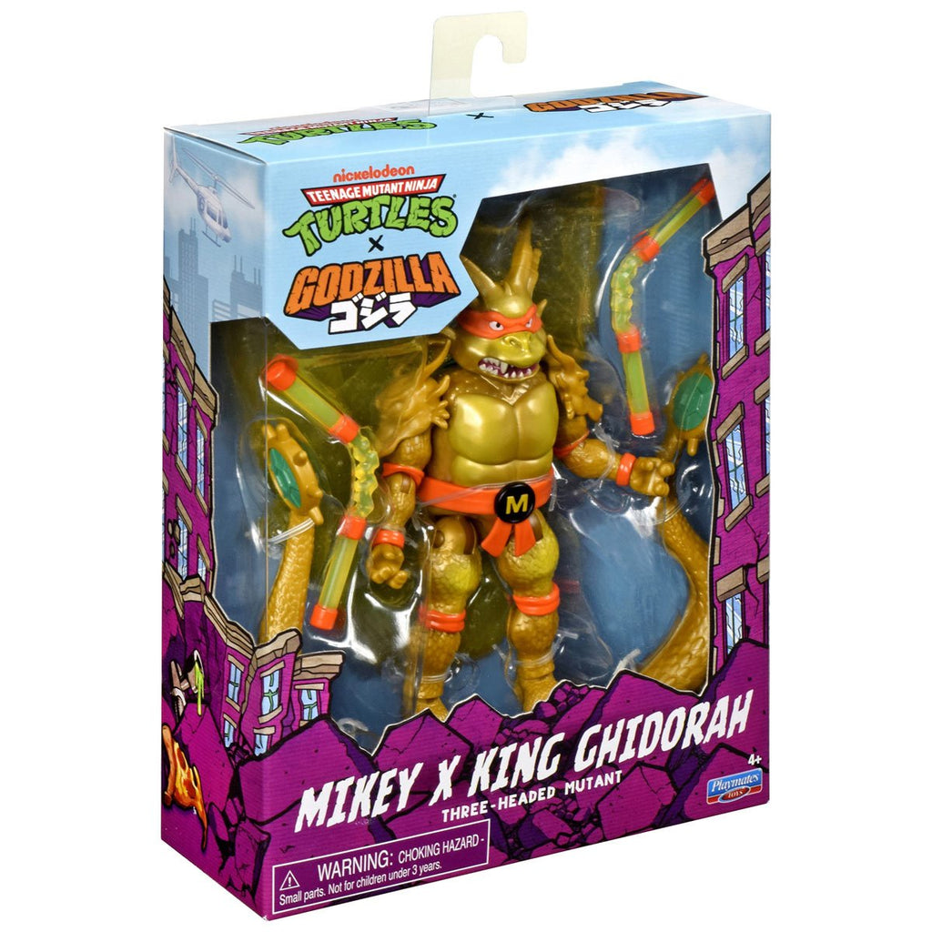 Teenage Mutant Ninja Turtles x Godzilla Wave 1 Action Figure Case of 4