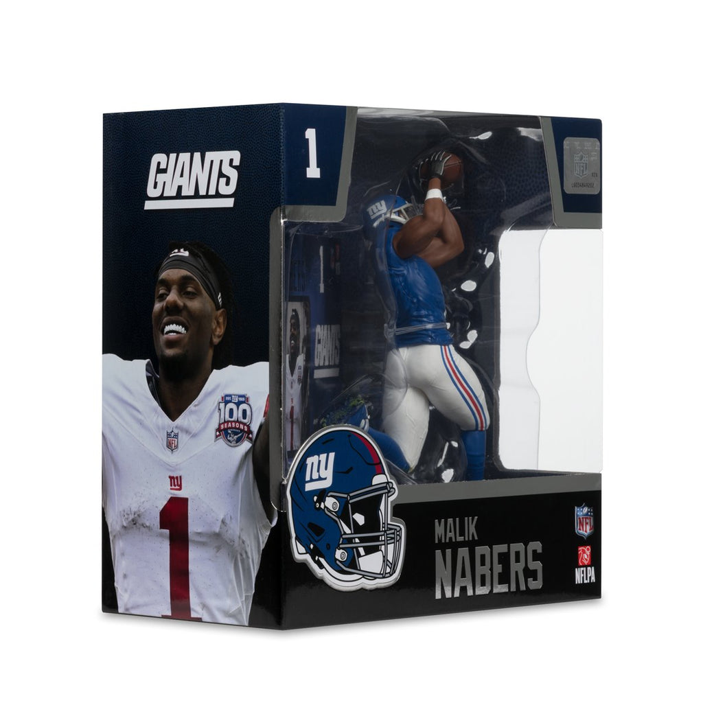 NFL SportsPicks 2025 New York Giants Malik Nabers 7-Inch Scale Posed Figure