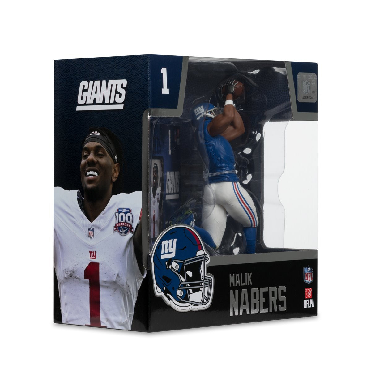 NFL SportsPicks 2025 New York Giants Malik Nabers 7-Inch Scale Posed Figure