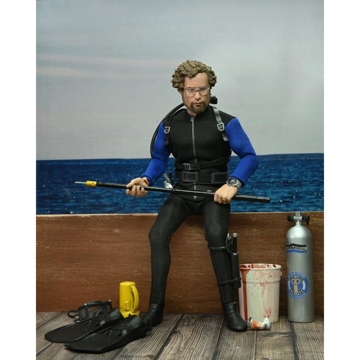 Jaws Matt Hooper Shark Cage 8-Inch Scale Clothed Action Figure