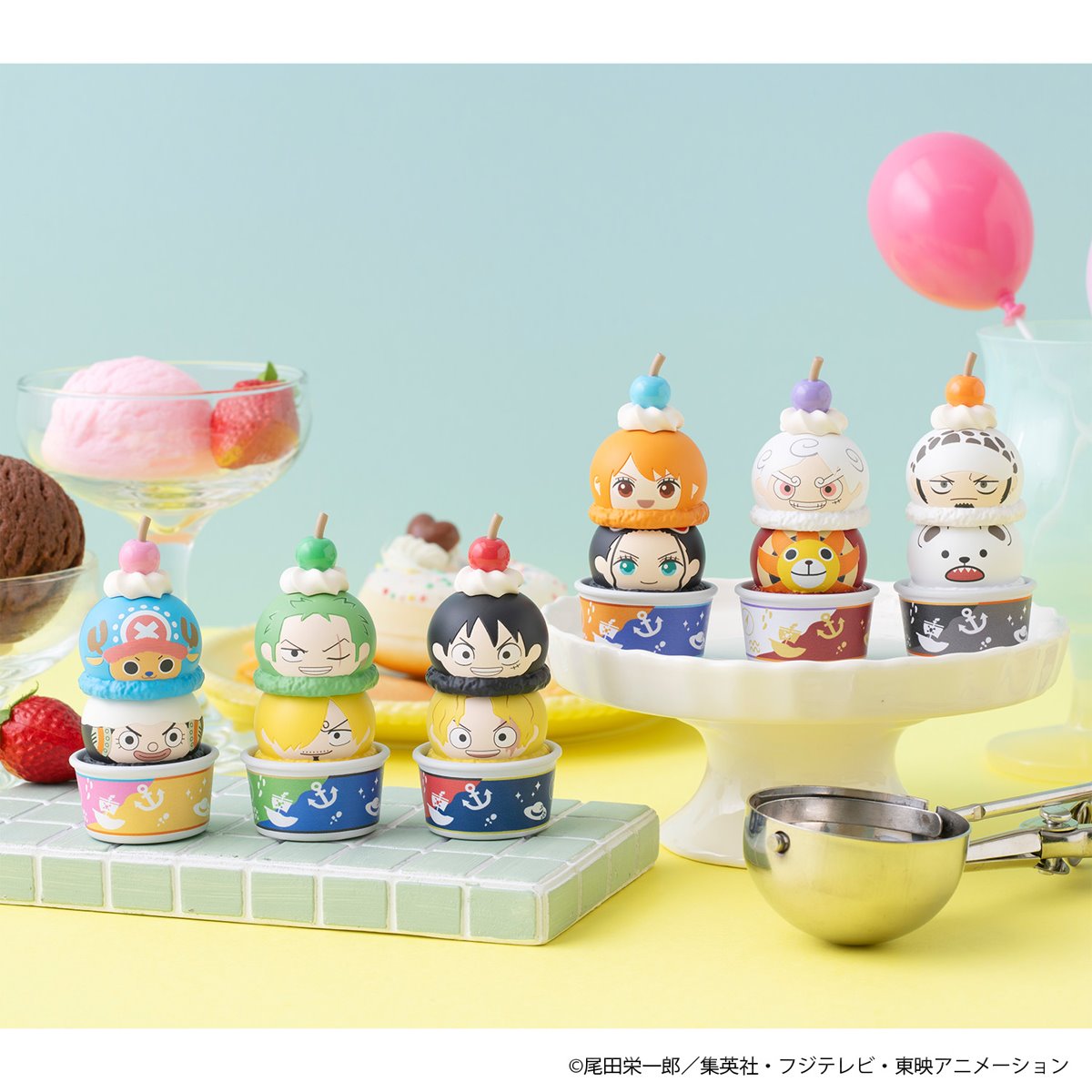 One Piece Stack Up and Change Tsumichen Mini-Figure Case of 6
