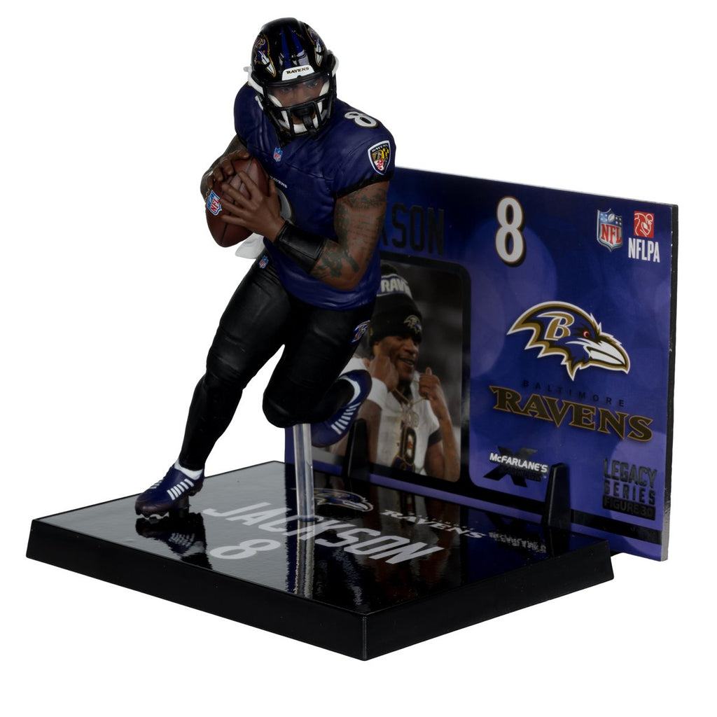 NFL SportsPicks 2025 Baltimore Ravens Lamar Jackson Alternate Jersey 7-Inch Scale Posed Figure