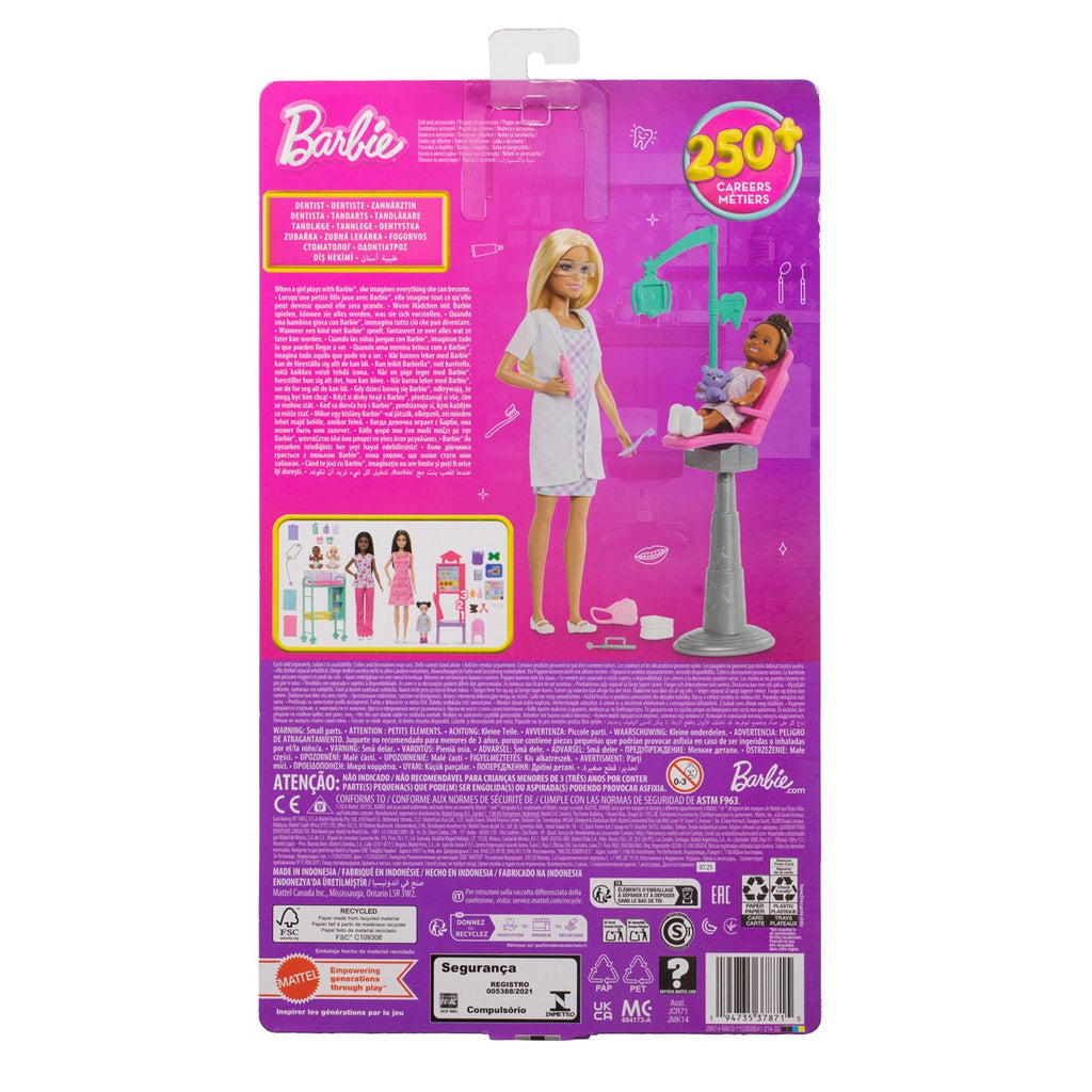 Barbie Careers Dentist Doll with Blonde Hair