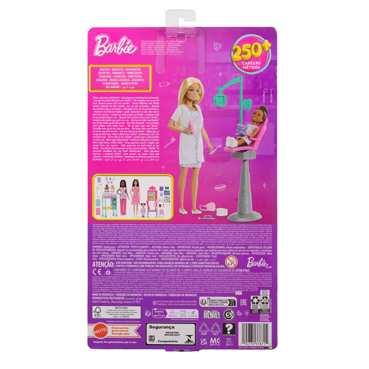 Barbie Careers Dentist Doll with Blonde Hair