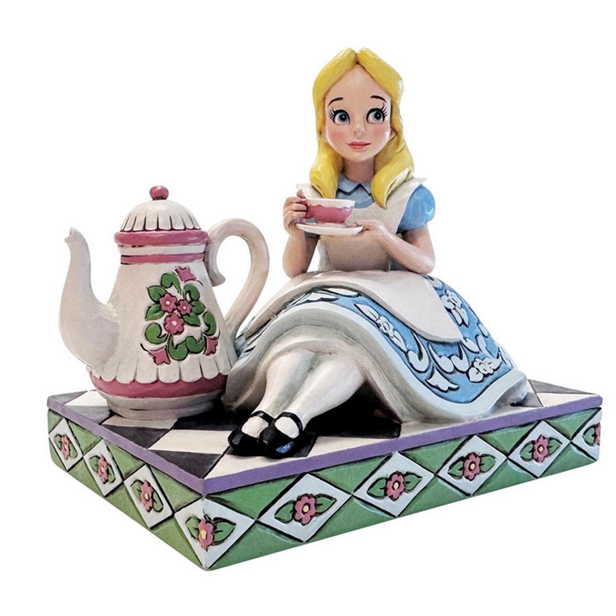 Disney Traditions Alice in Wonderland Alice with Teapot Statue