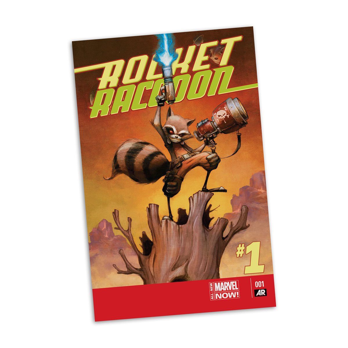 Marvel Wave 7 Rocket Racoon A Chasing Tale #1 1:6 Scale Posed Figure with Scene and Comic
