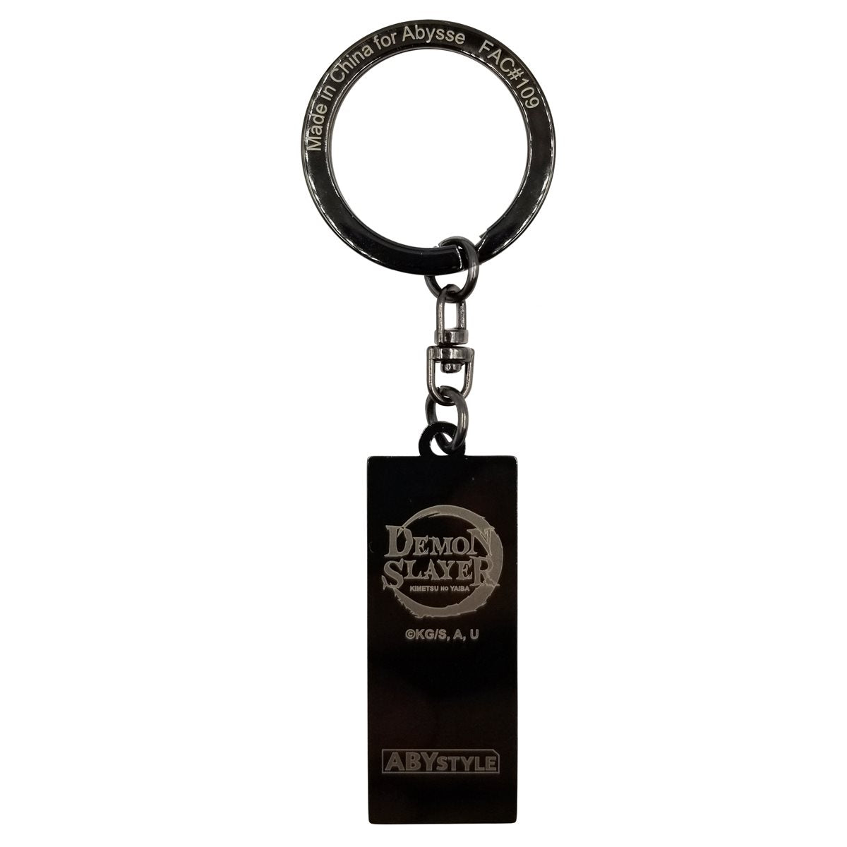 Demon Slayer Tanjiro's Hanafuda Earring Metal Key Chain