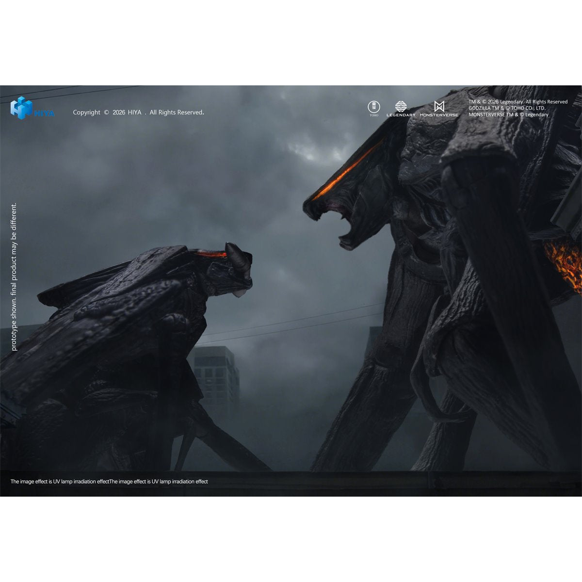 Godzilla 2014 Muto Male and Female Exquisite Basic Series None Scale 6-Inch Action Figure Set