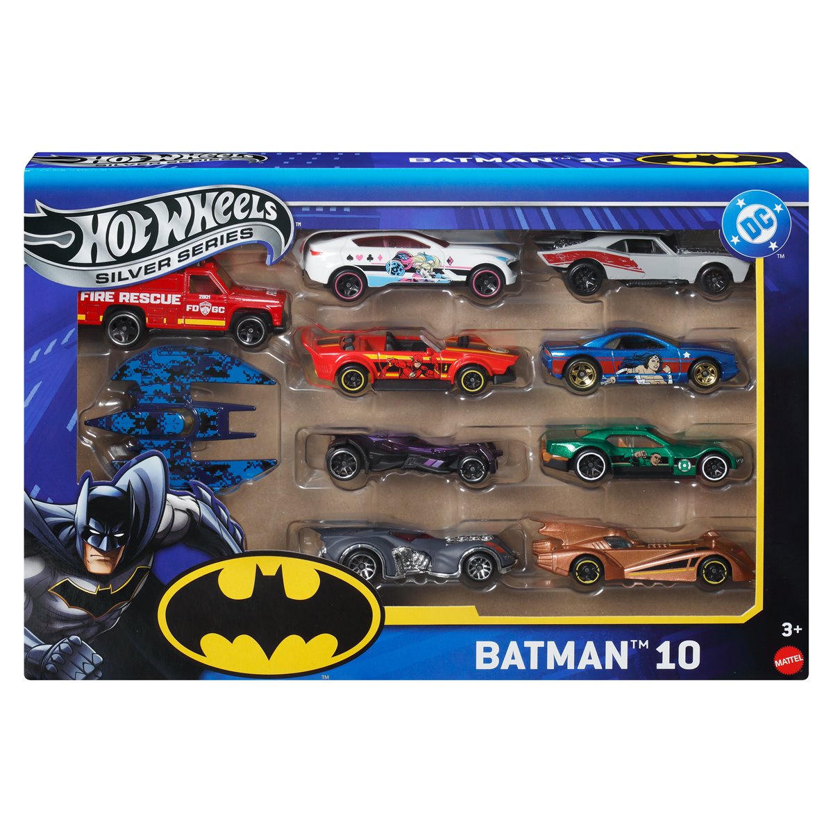 Hot Wheels Batman Die-Cast Metal Vehicle 10-Pack Case of 6