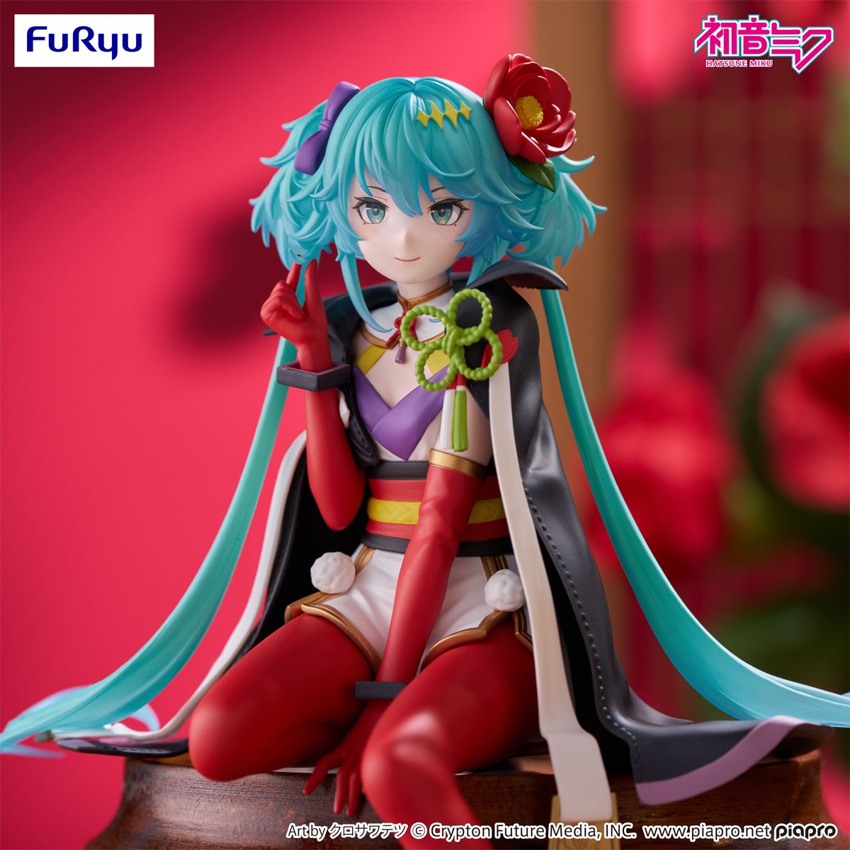 Vocaloid Hatsune Miku Flower Fairy Camellia Noodle Stopper Statue