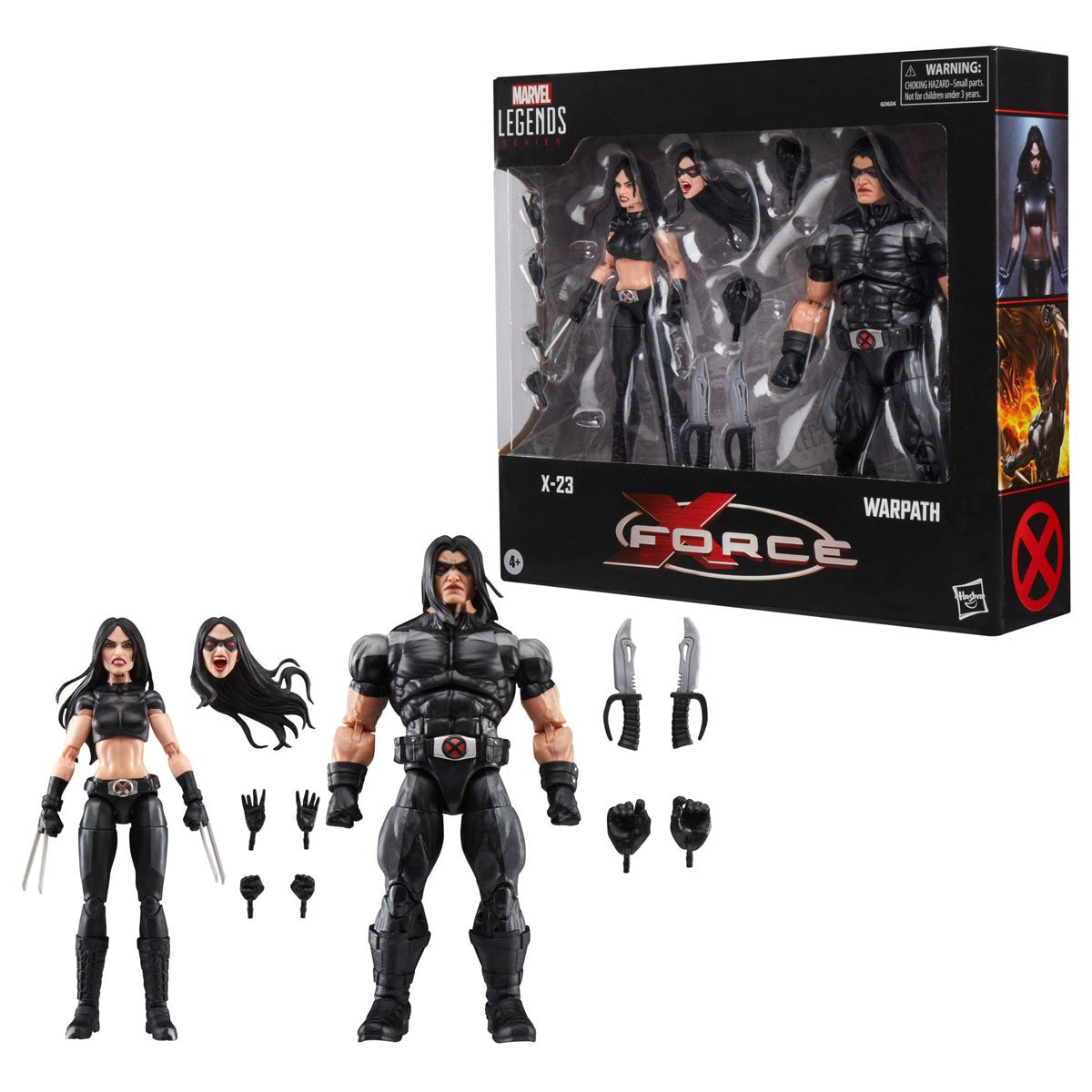 X-Force  Marvel Legends Series X-23 & Warpath 6-Inch Scale Action Figures