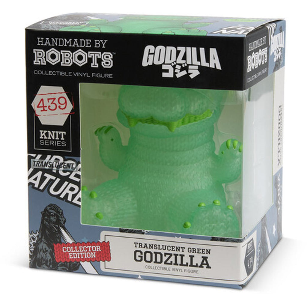 Godzilla #439 Green Translucent Handmade By Robots Vinyl Figure