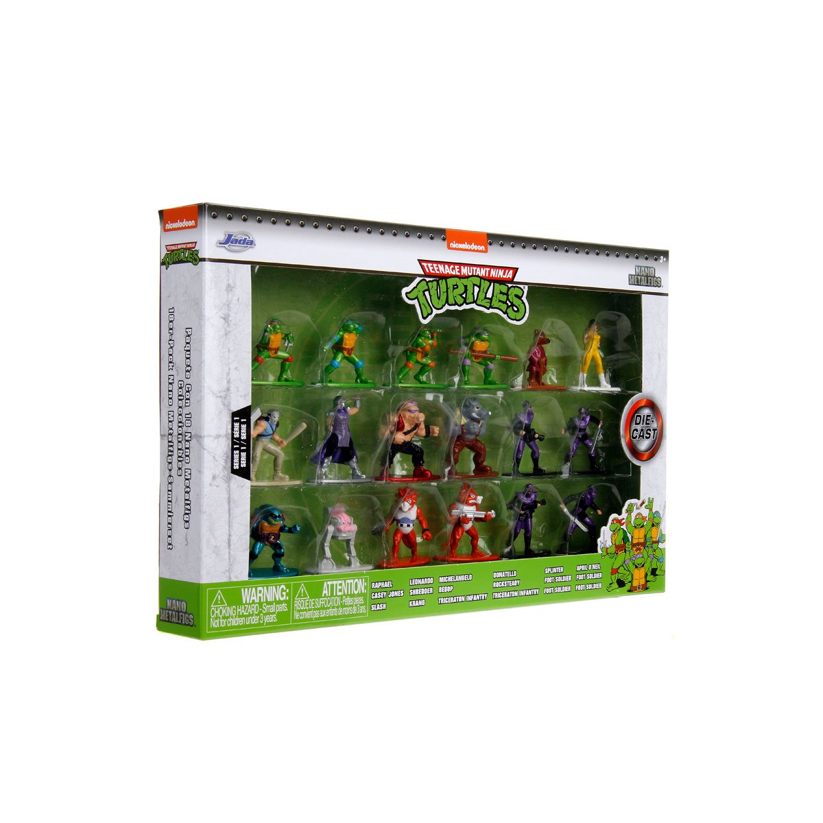 Teenage Mutant Ninja Turtles Nano MetalFigs Die-Cast Metal Mini-Figure 18-Pack