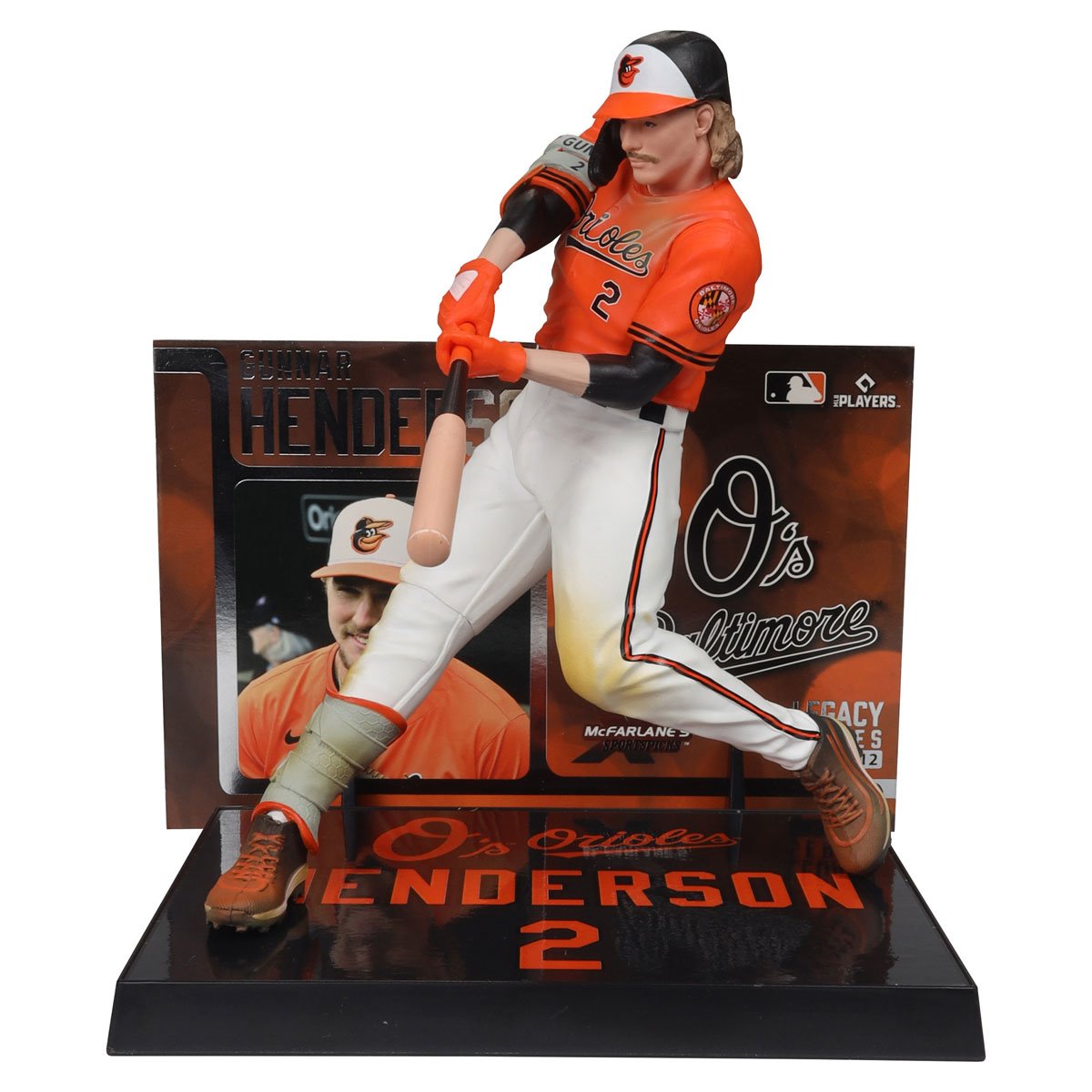 MLB SportsPicks Baltimore Orioles Gunnar Henderson 7-Inch Posed Figure Case of 6