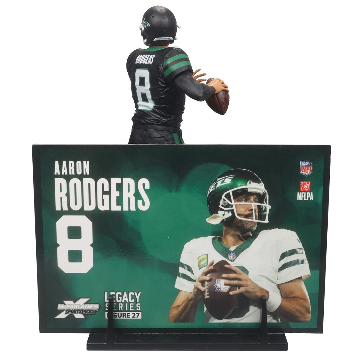 NFL SportsPicks 2024 Wave 2 New York Jets Aaron Rodgers 7-Inch Scale Posed Figure