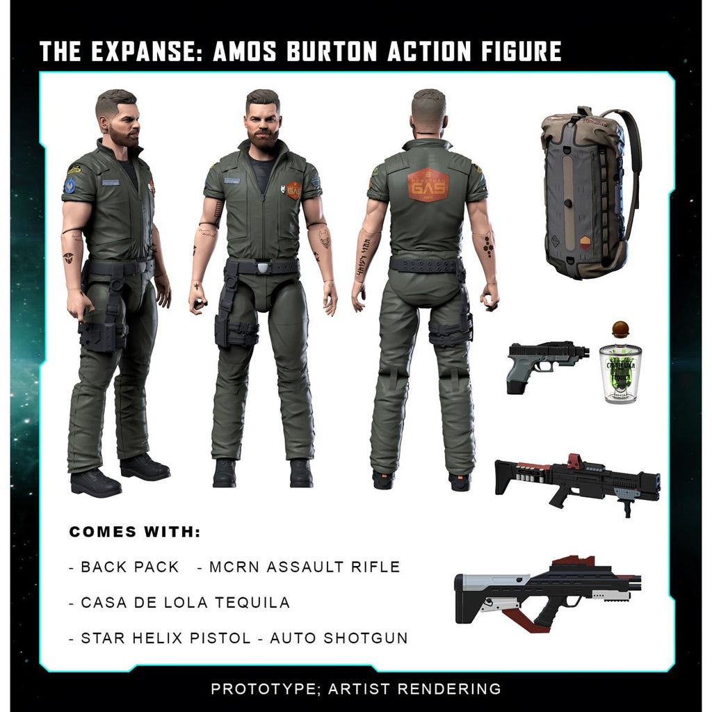 The Expanse Amos Burton 1:12 Scale Action Figure