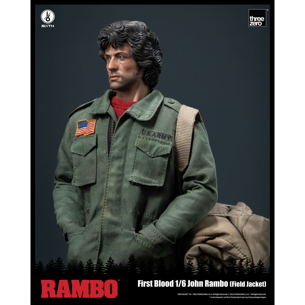 Rambo: First Blood John Rambo Field Jacket 1:6 Scale Action Figure
