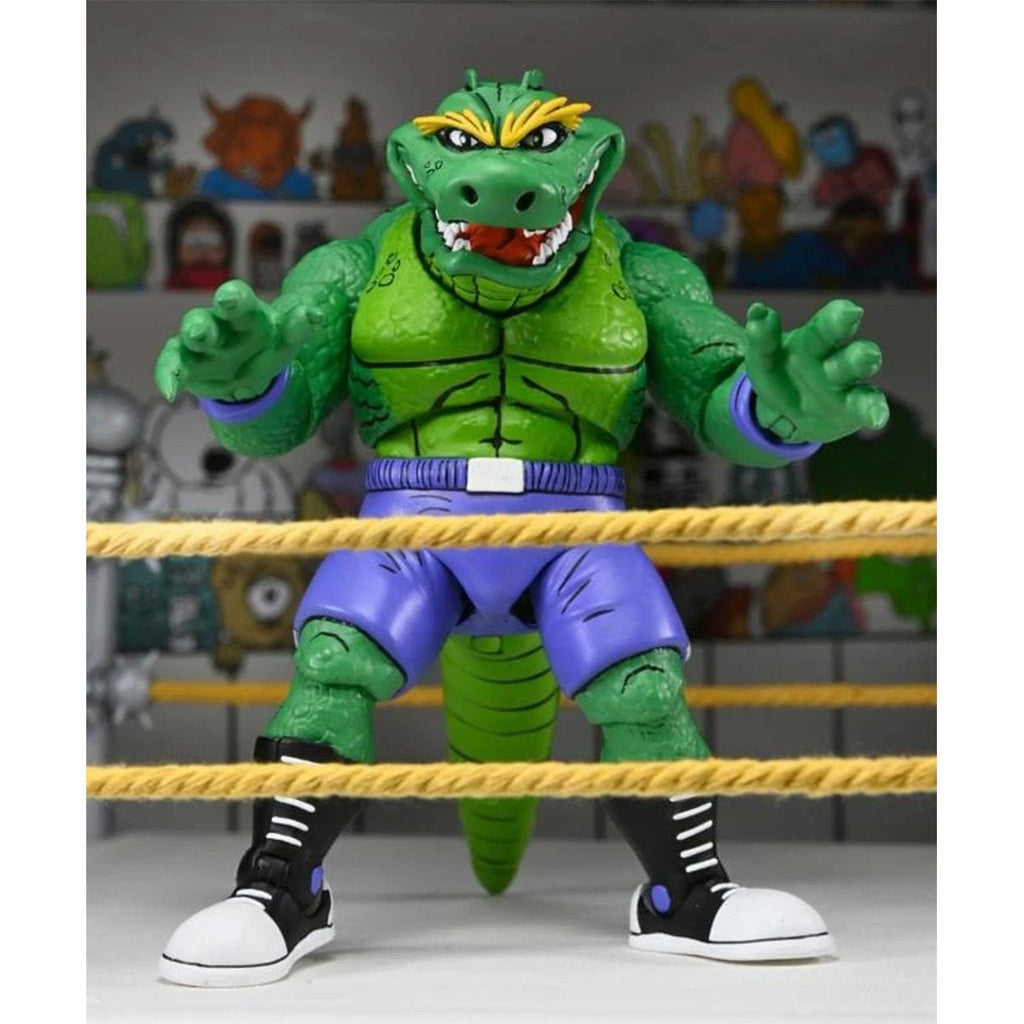 Teenage Mutant Ninja Turtles Archie Comics Stump Wrestling Leatherhead 7-Inch Scale Action Figure